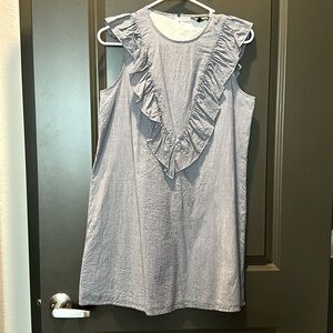 Women’s Mini Striped dress w/ruffles